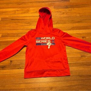 2022 medium Nike Philadelphia Phillies World Series Sweatshirt with hood.